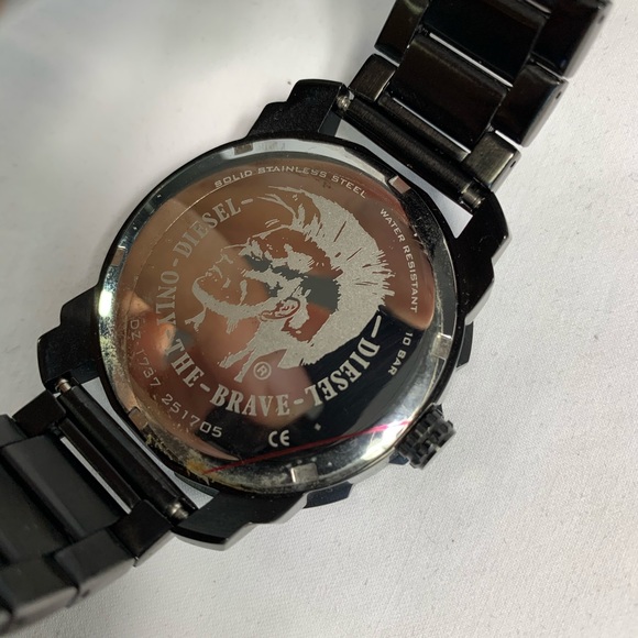 DIESEL Men's DZ1737 Machinus Black IP Watch - Picture 3 of 11